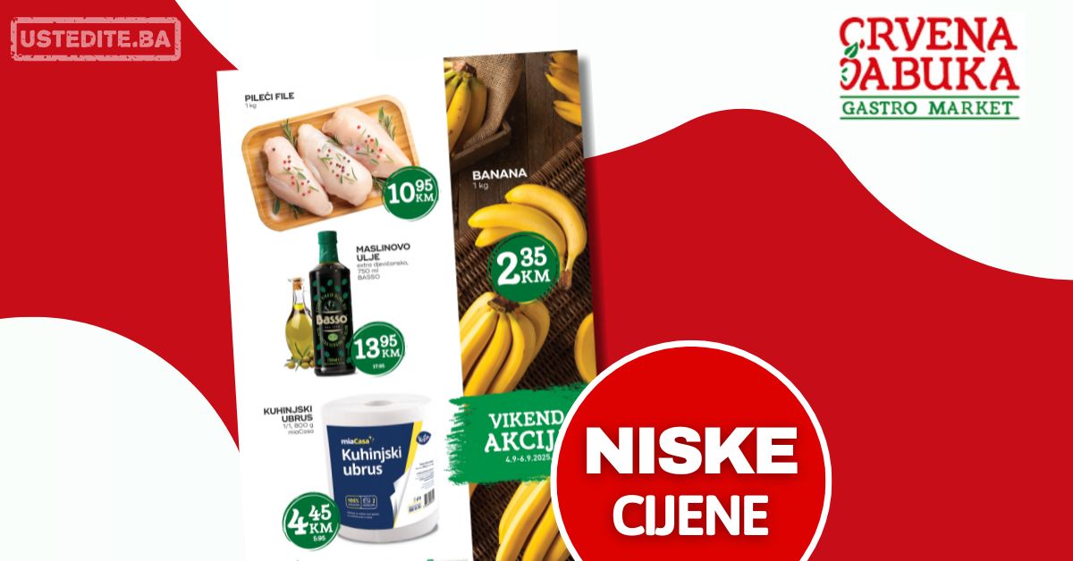 Crvena jabuka vikend akcija 4-6.9.2025.