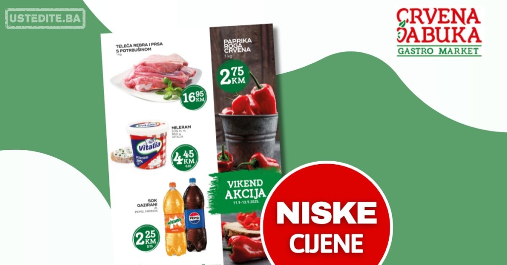 Crvena jabuka vikend akcija 11-13.9.2025.