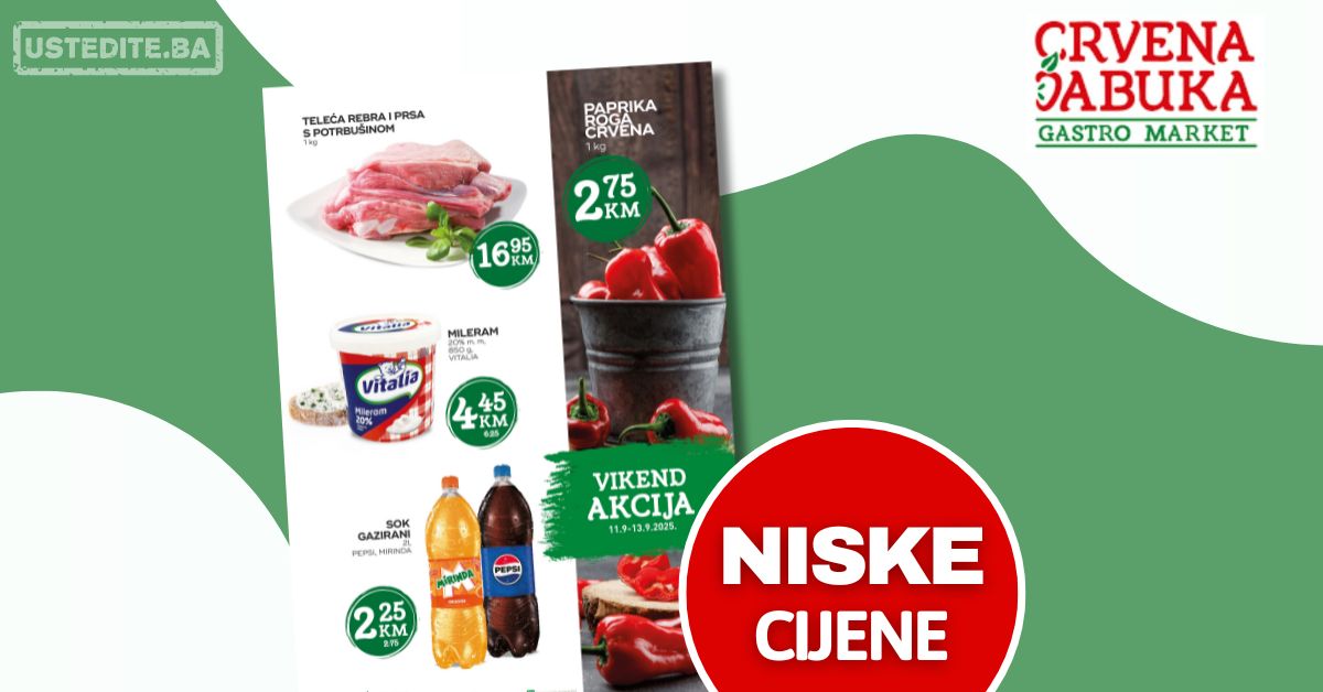 Crvena jabuka vikend akcija 11-13.9.2025.