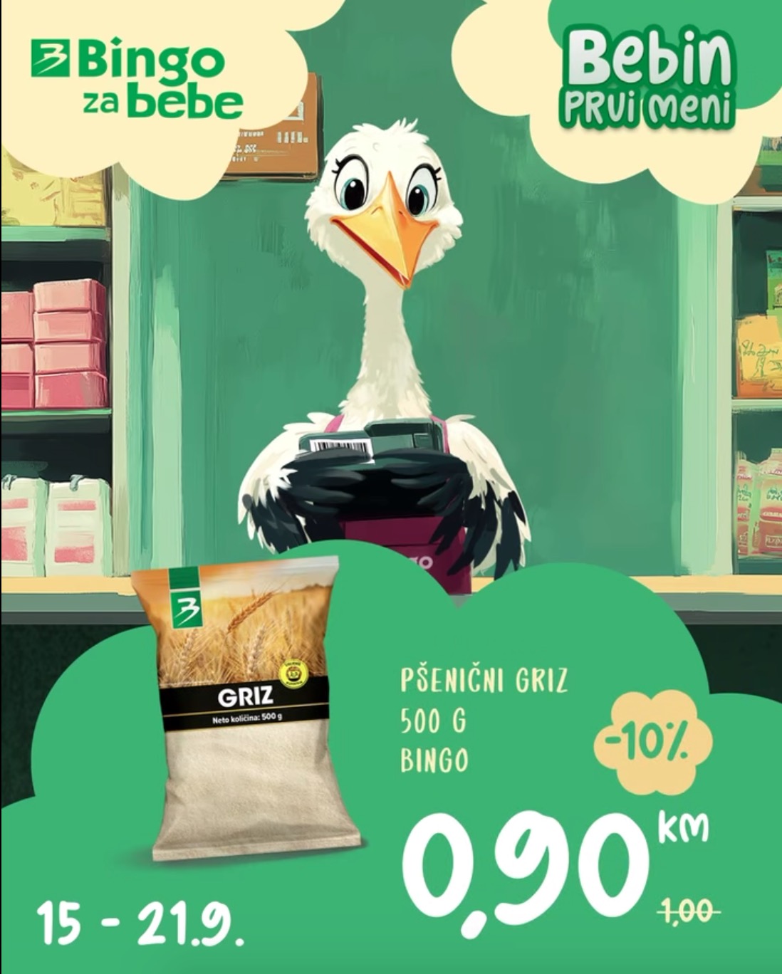 Bingo AKCIJA ZA BEBE 15-21.9.2025.