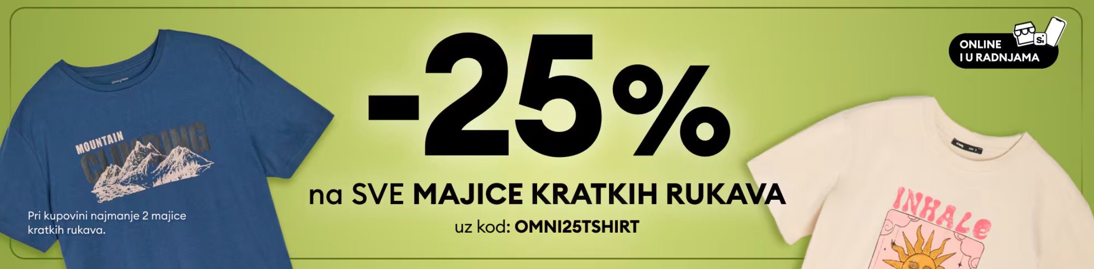 Specijalna informacija za vas!
-25% na SVE majice kratkih rukava uz kod: OMNI25TSHIRT