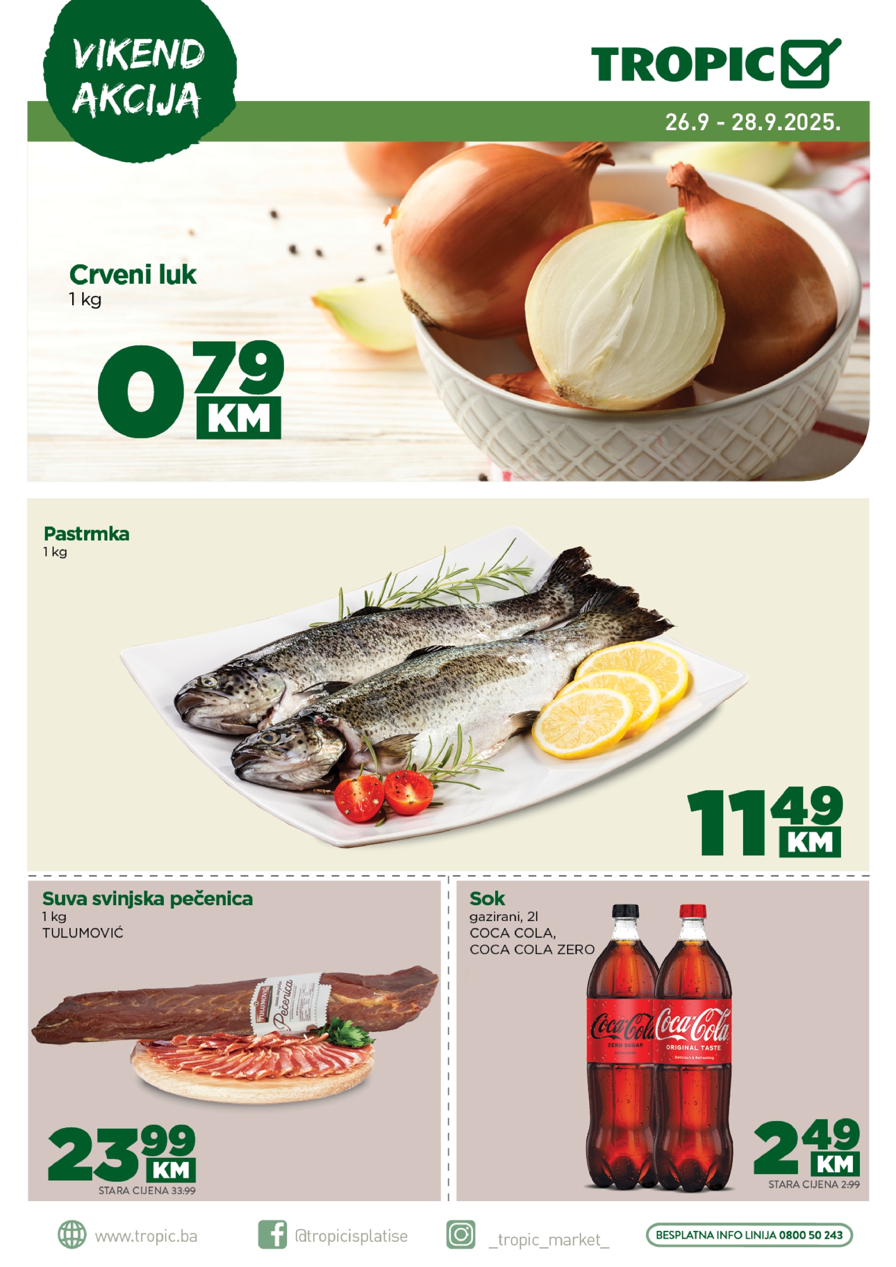 Tropic vikend akcija 26-28.9.2025.