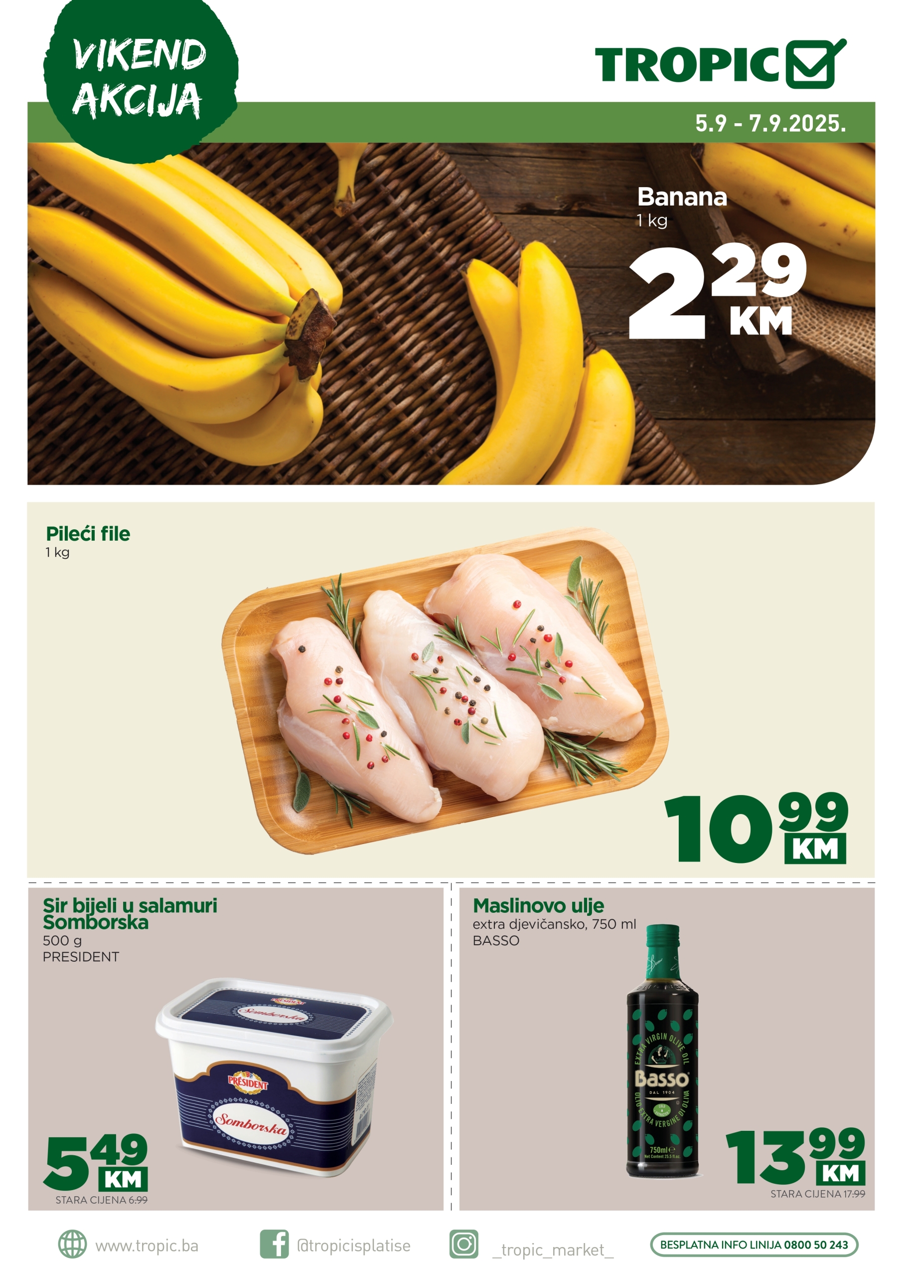 Tropic vikend akcija 5-7.9.2025.