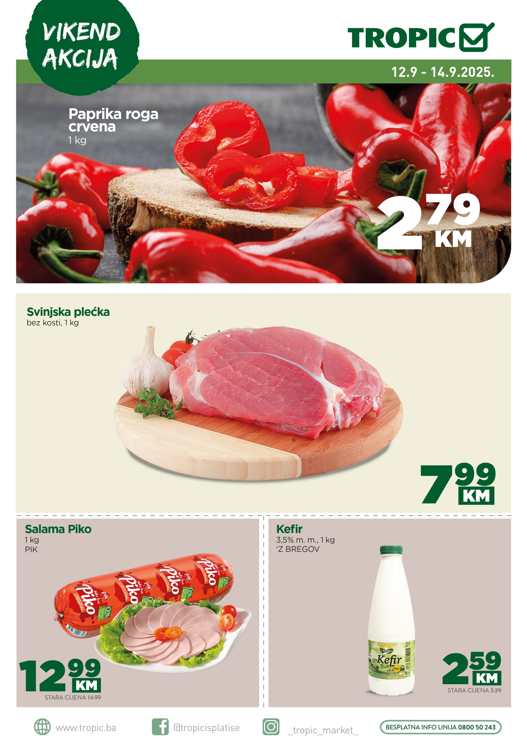 Tropic vikend akcija 12-14.9.2025.