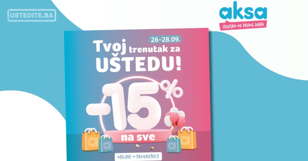 Aksa SUPER SNIŽENJE 26-28.9.2025.