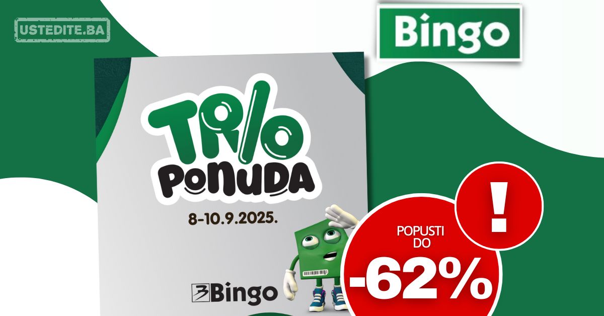 Bingo akcija TRIO PONUDA 8-10.9.2025.