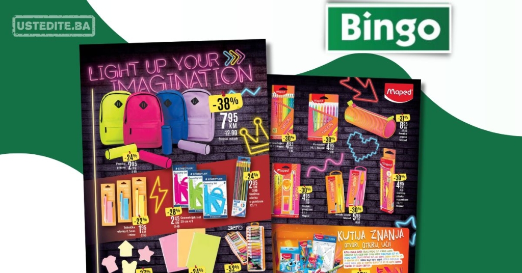 Bingo ŠKOLSKI PRIBOR I OPREMA 25.8-30.9.2025.