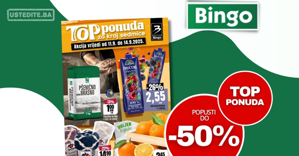 Bingo vikend akcija 11-14.9.2025.