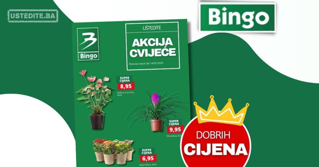 Bingo CVIJEĆE – sniženje do 14.9.2025.