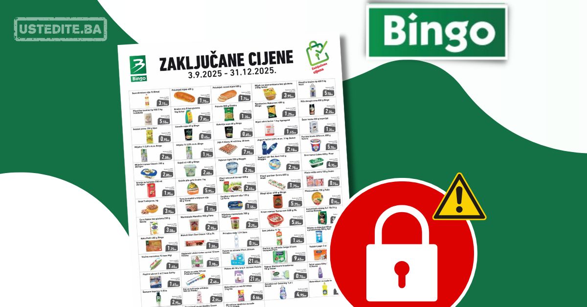 Bingo ZAKLJUČANE CIJENE 1.9-31.12.2025.