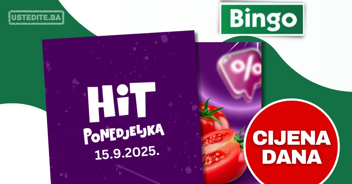 Bingo CIJENA DANA 15.9.2025.