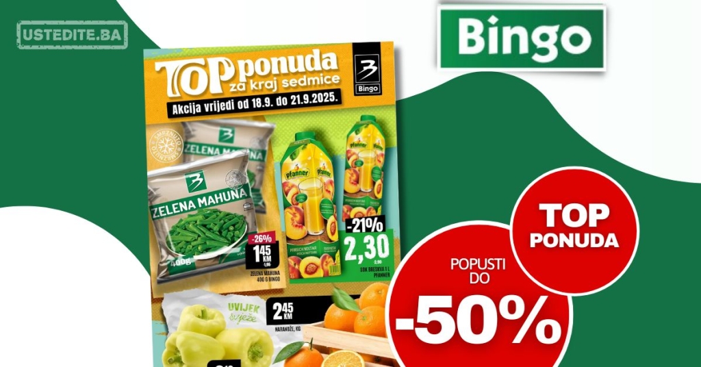 Bingo vikend akcija 18-21.09.2025.