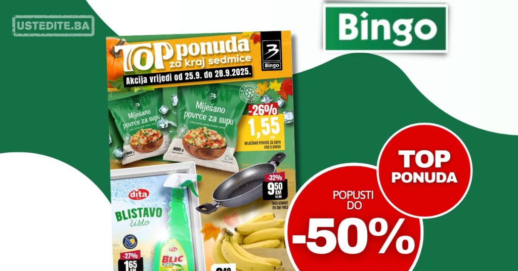 Bingo vikend akcija 25-28.9.2025.