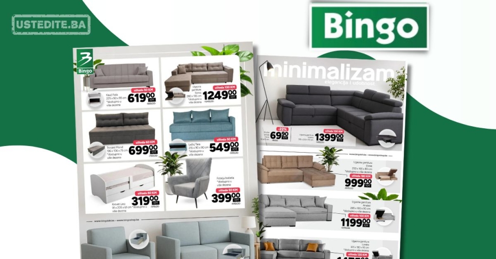 Bingo katalog namještaja – sve za dnevnu sobu 22.9-24.10.2025.