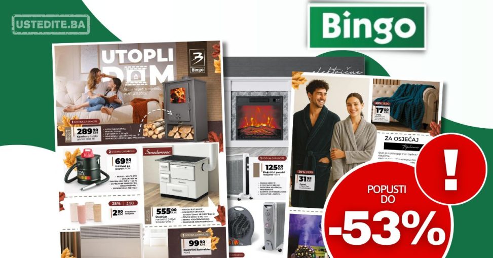 Bingo katalog SVE ZA GRIJANJE Utopli dom 29.9-2.11.2025.