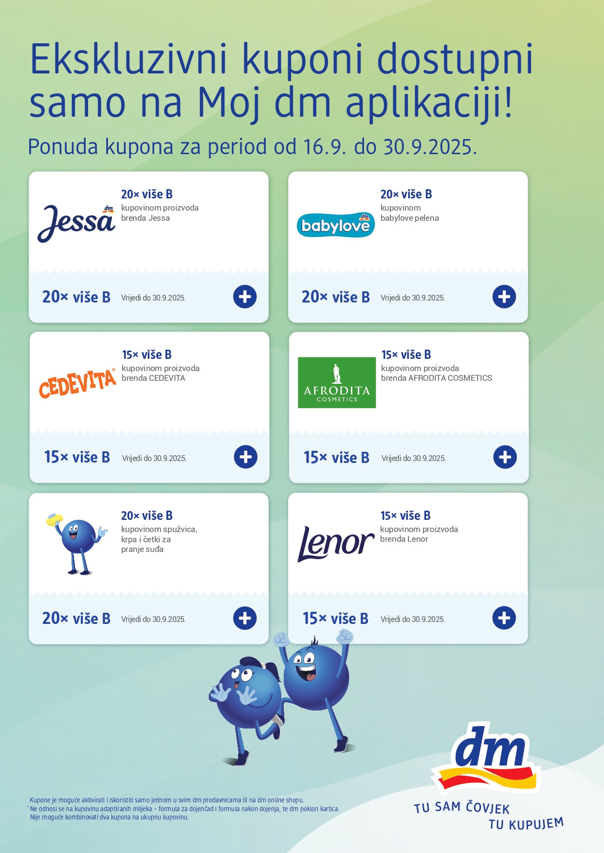 dm Ekskluzivni kuponi 16-30.9.2025.