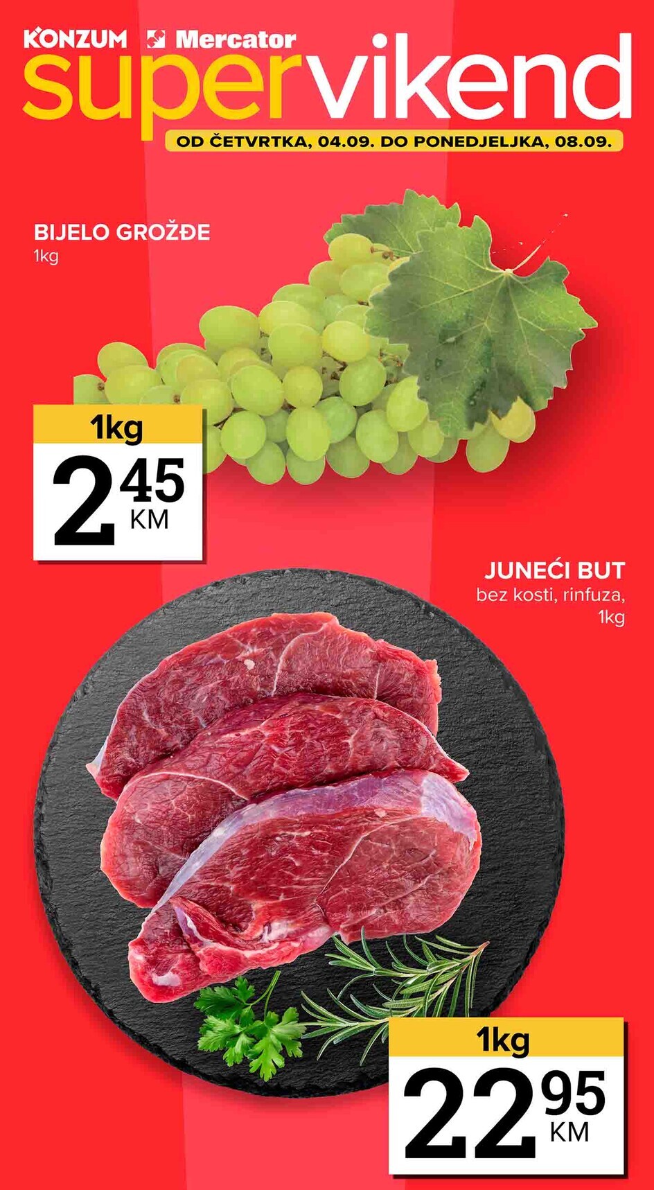 Konzum vikend akcija 4-8.9.2025.
