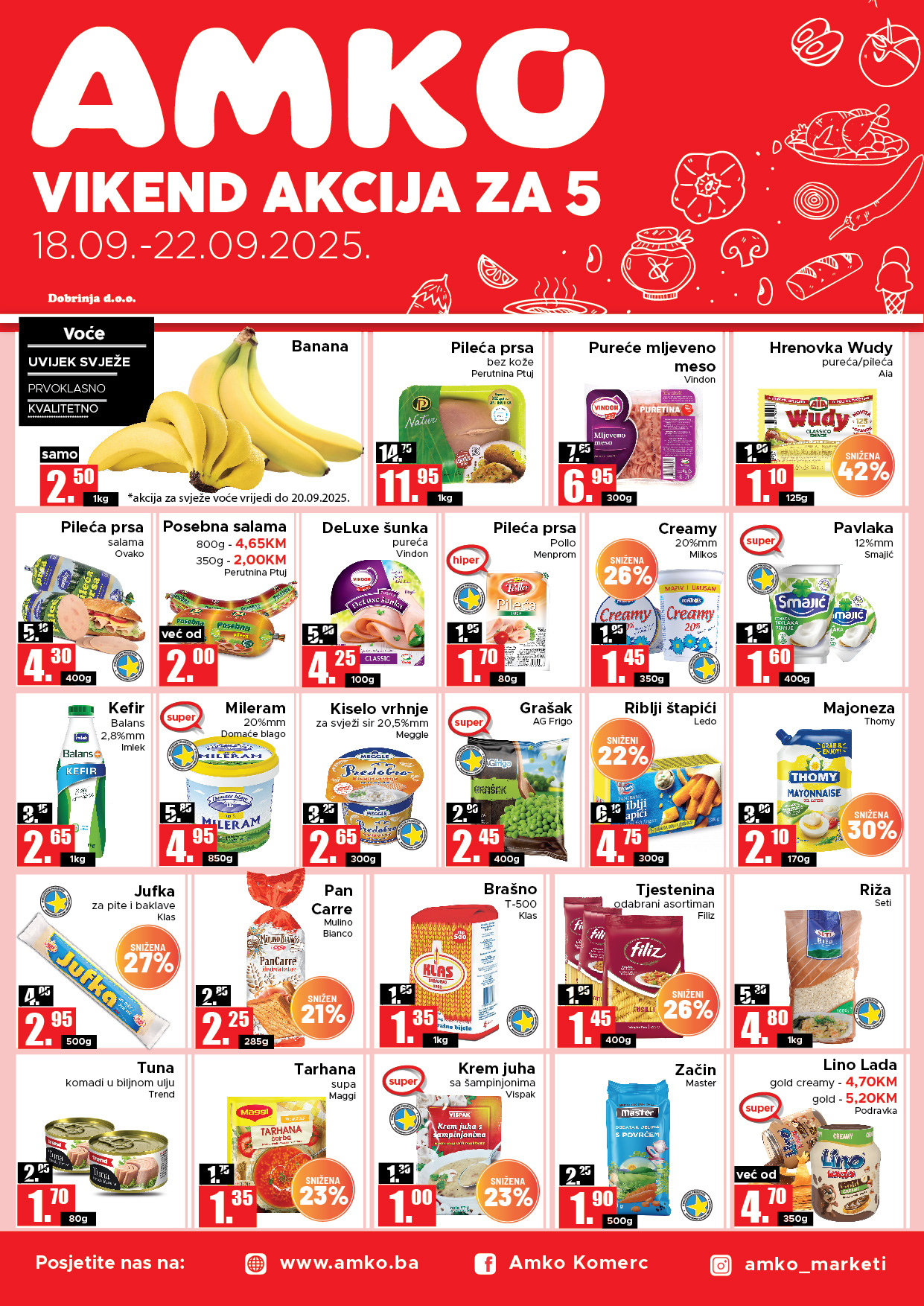 Amko vikend akcija 18-22.9.2025.