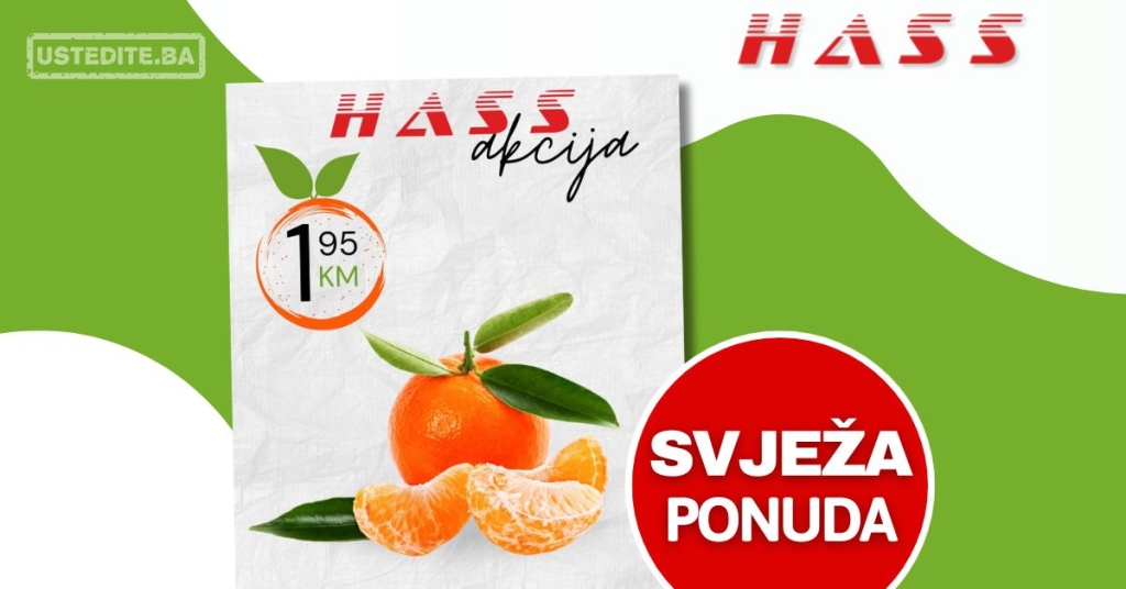 Hass komerc HIT CIJENA mandarina 26-28.9.2025.