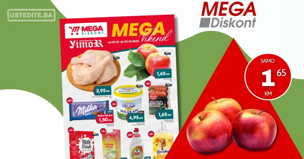 Mega Diskont vikend akcija 2-5.10.2025.