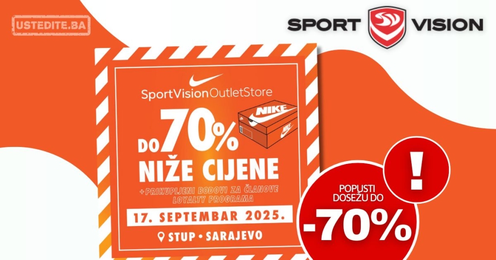 Nike OUTLET ~ SNIŽENJE DO 70%