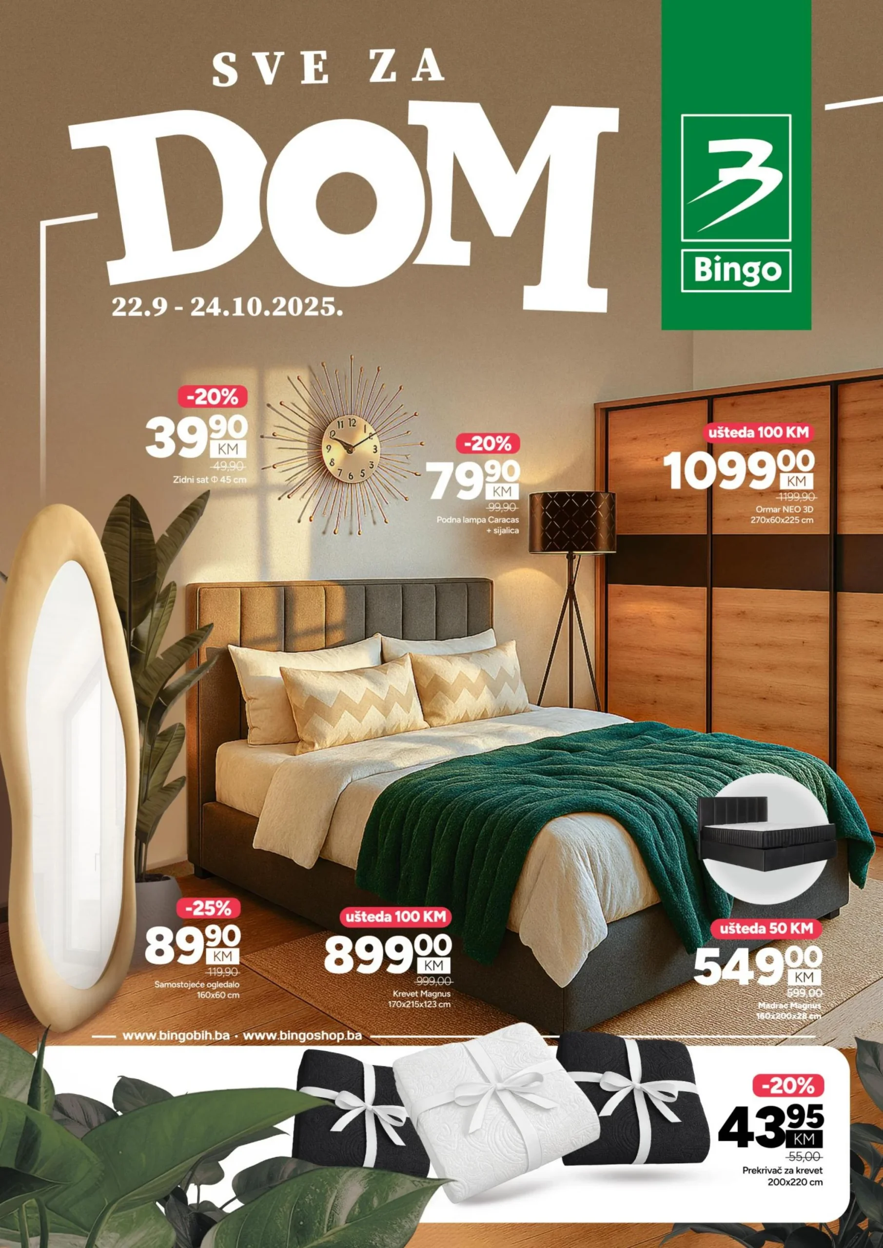 Bingo katalog NAMJESTAJA "Sve za dom" 22.9-24.10.2025.