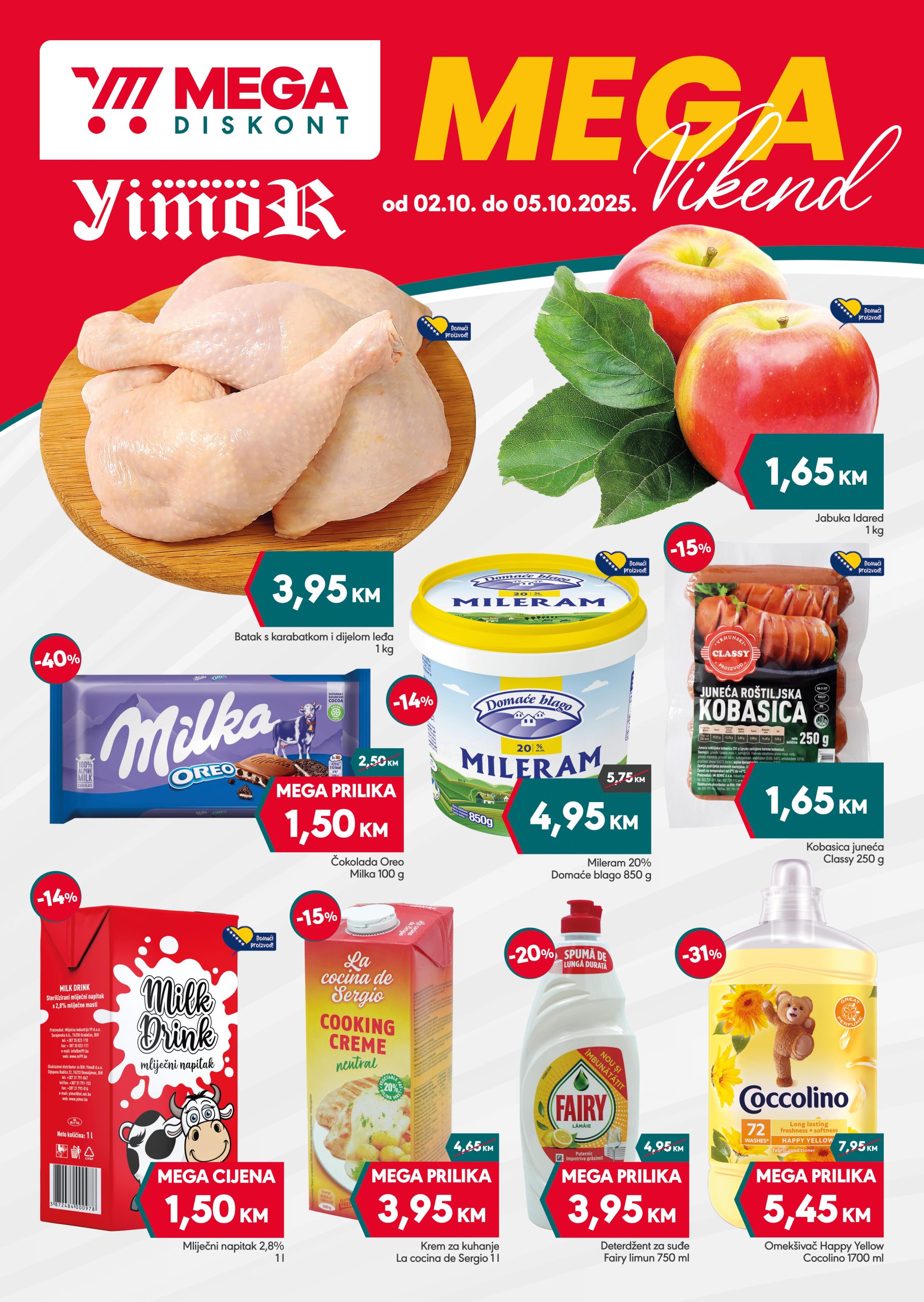 Mega Diskont vikend akcija 2-5.10.2025.
