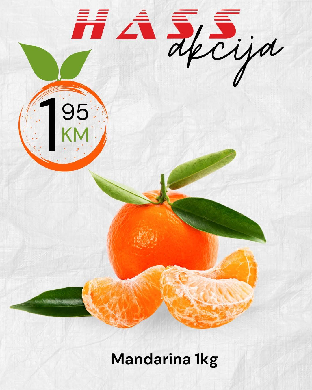 Hass komerc HIT CIJENA mandarina 26-28.9.2025.