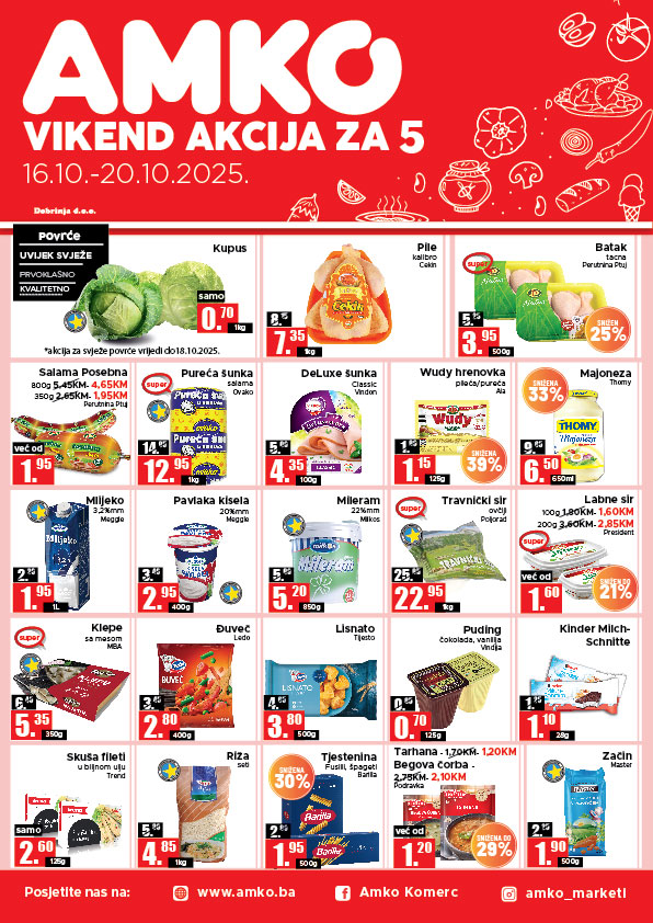 Amko vikend akcija 16-20.10.2025.