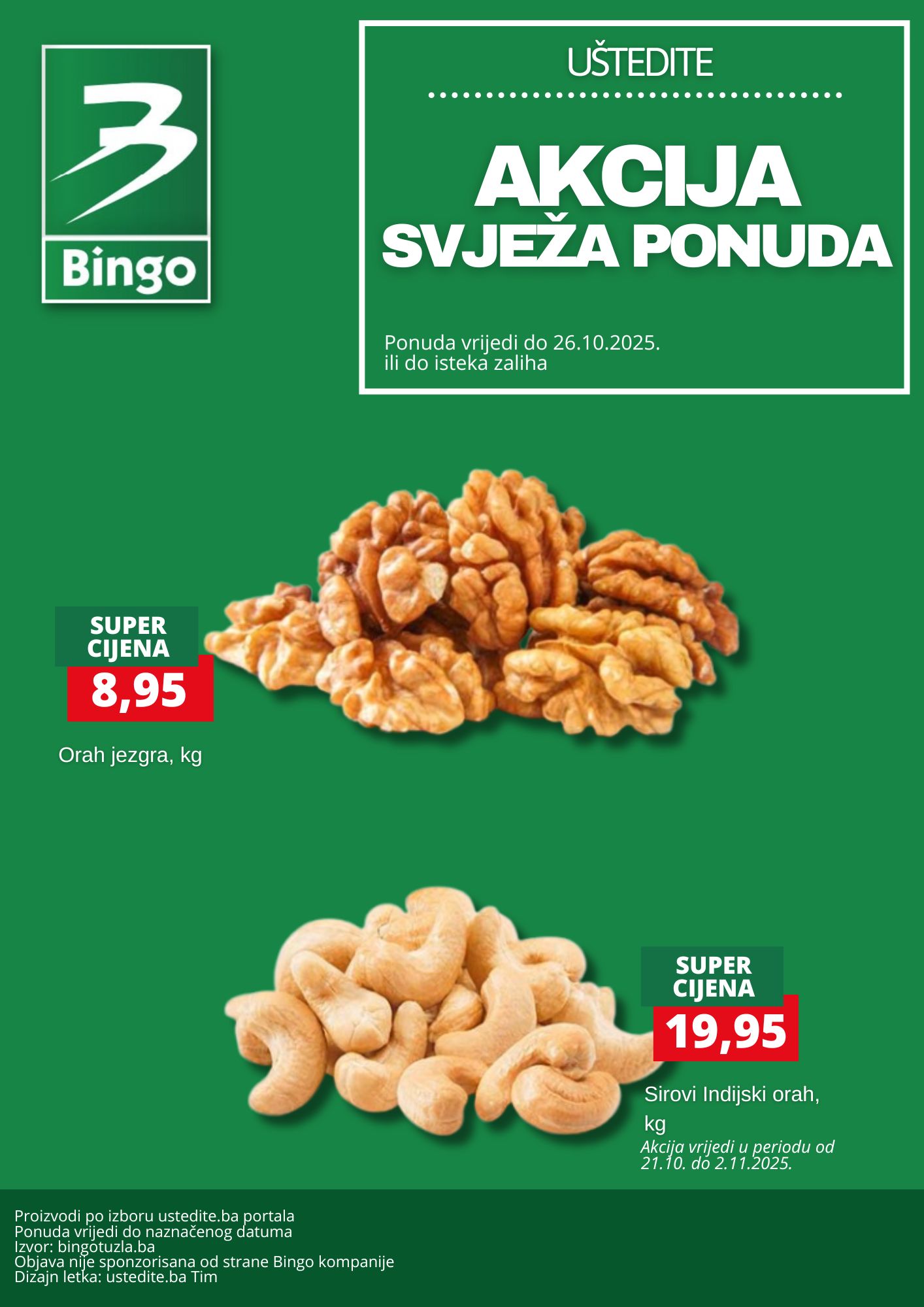 Bingo akcija SVJEŽA PONUDA 