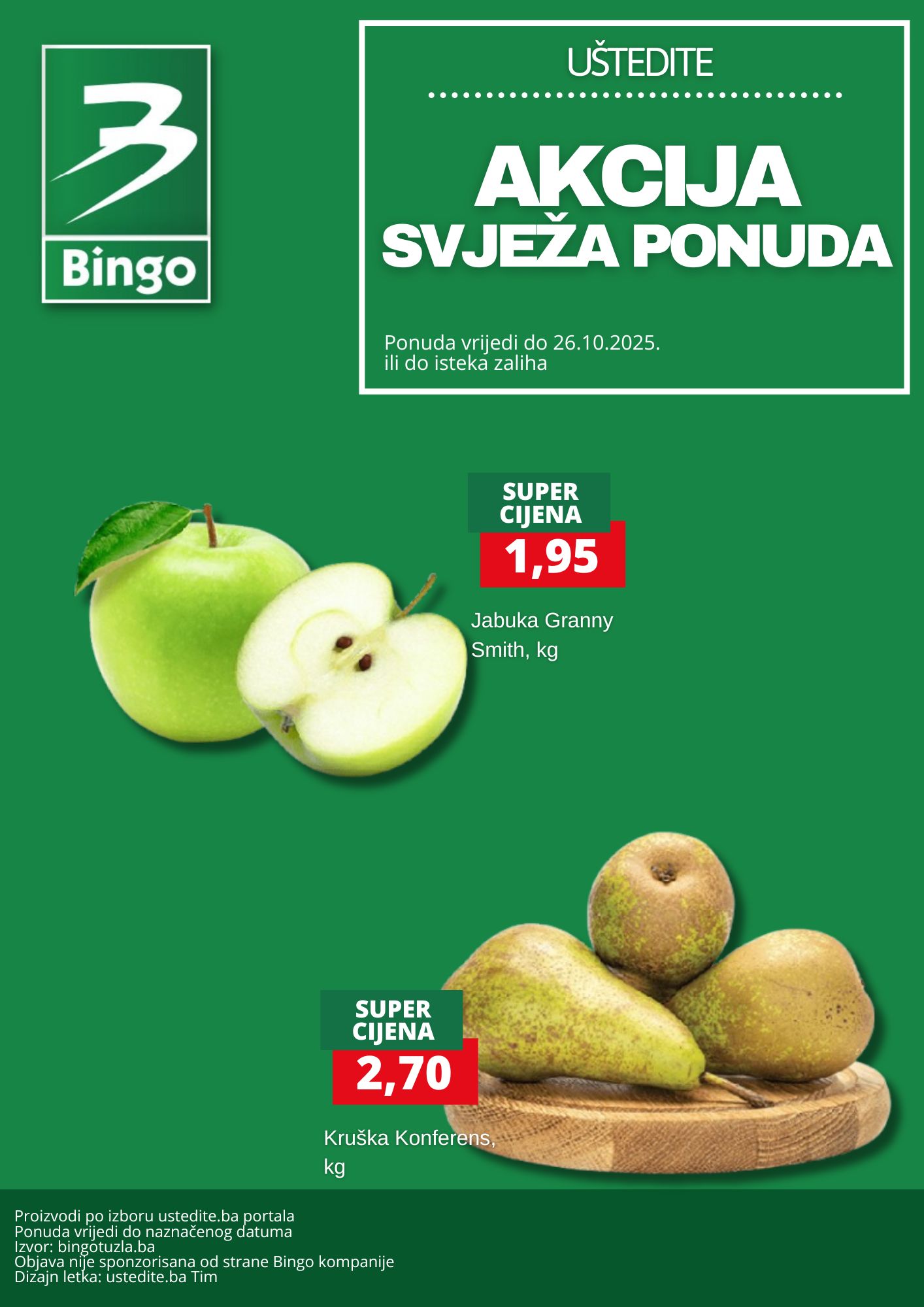 Bingo akcija SVJEŽA PONUDA 