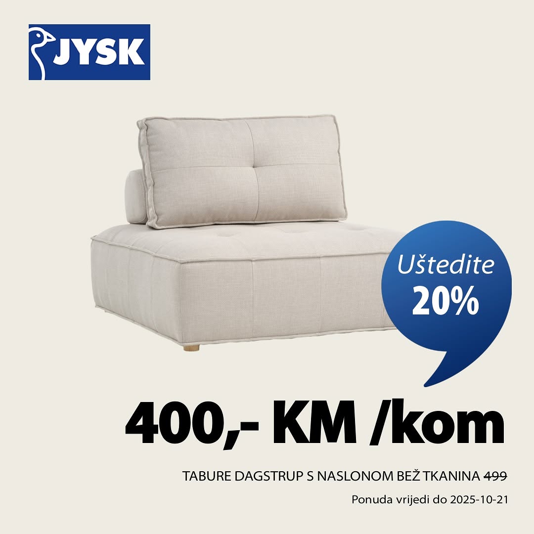 Jysk SUPER SNIŽENJE