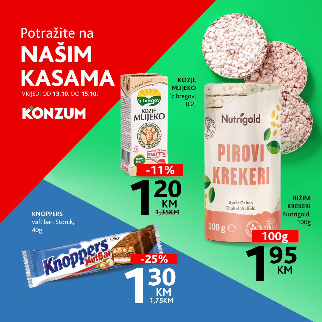 Konzum akcija na kasama