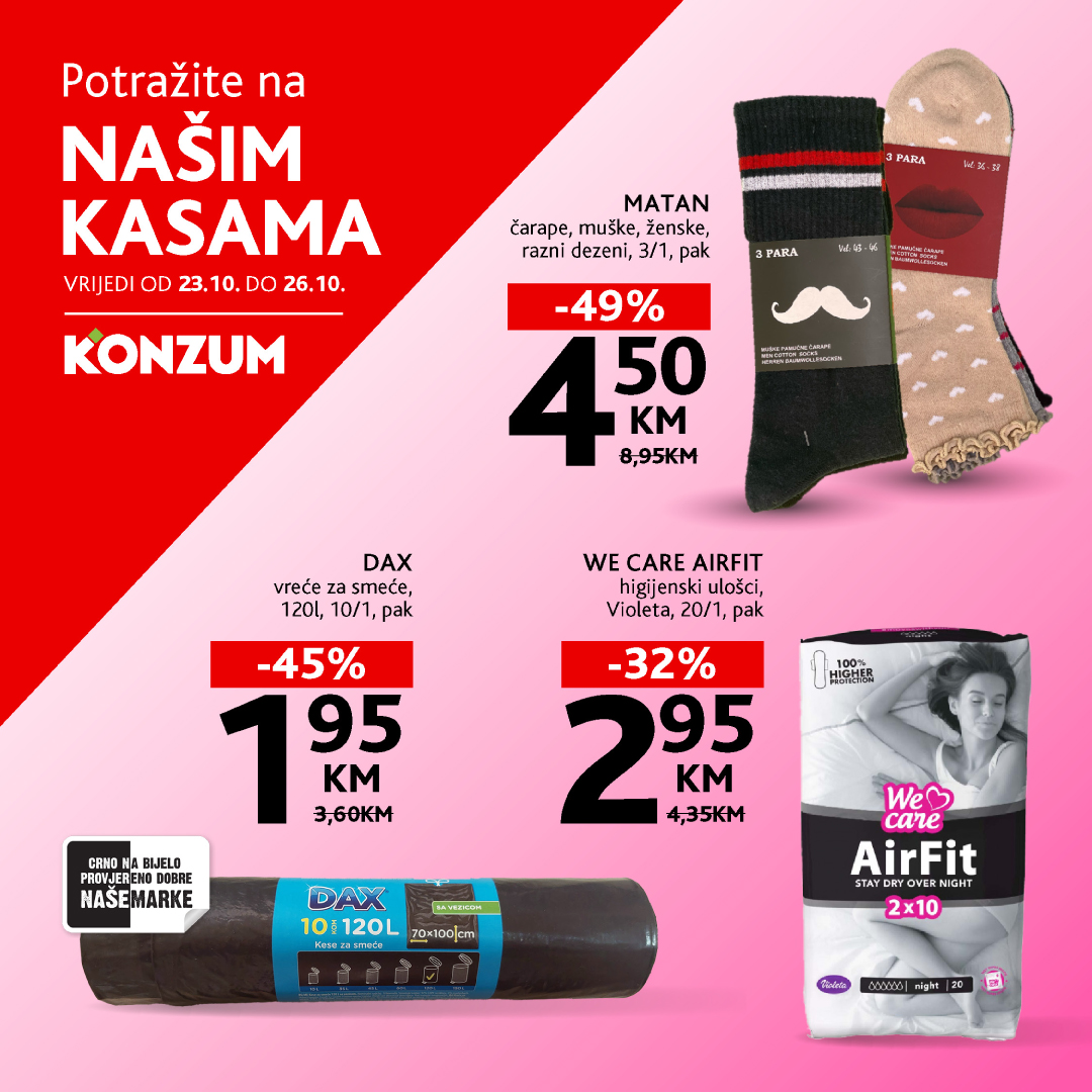 Konzum akcija na kasama