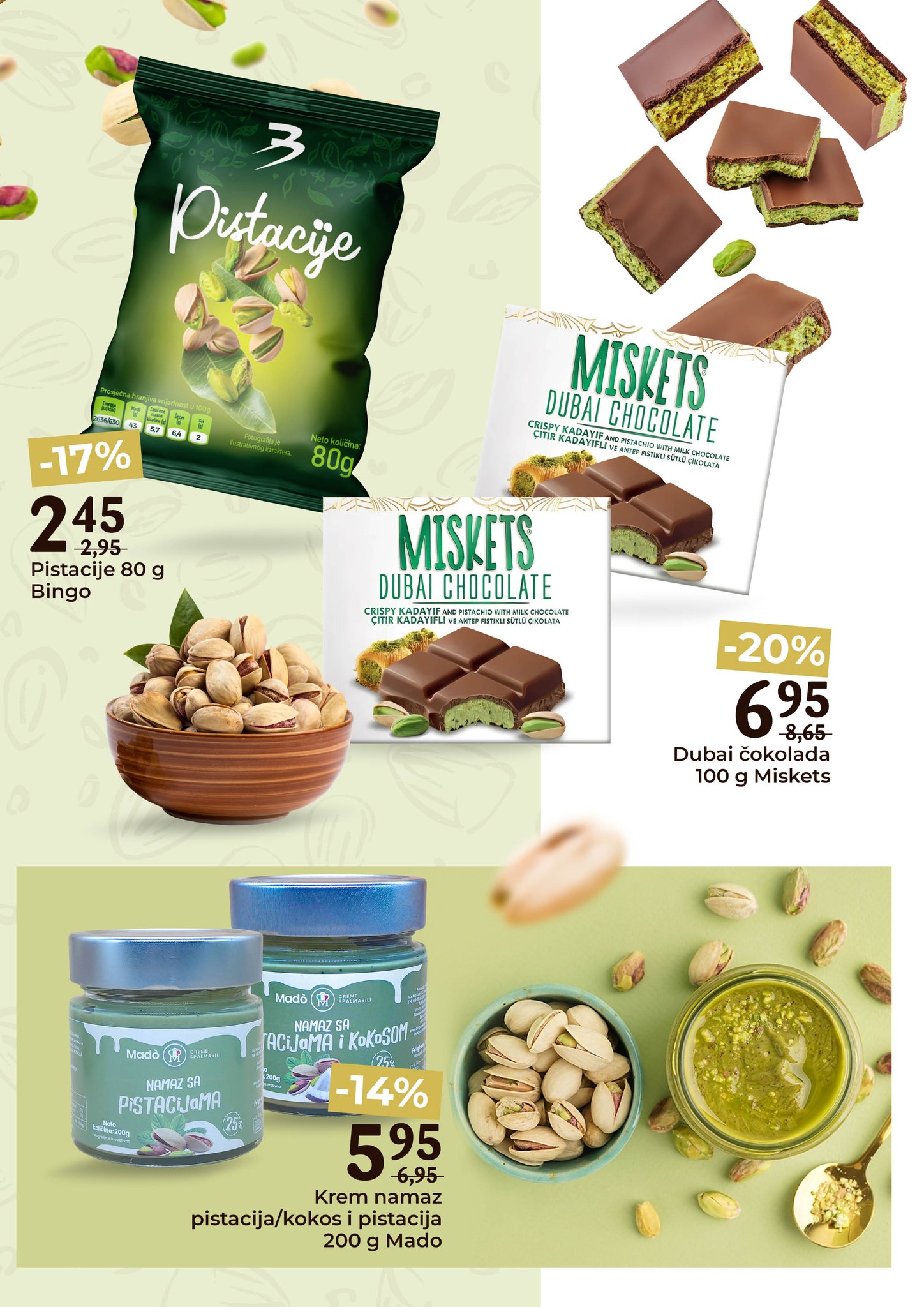 Bingo akcija PISTACHIO VIBES