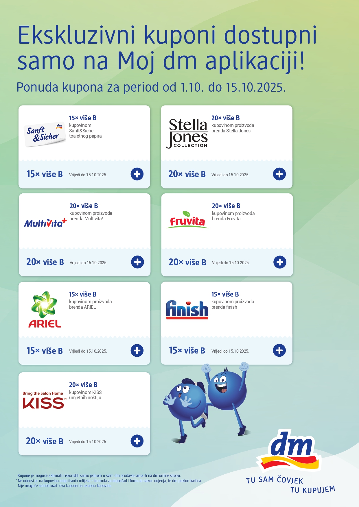 dm Ekskluzivni kuponi 1-15.10.2025.