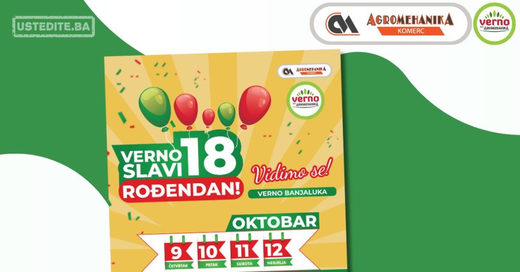 Verno slavi 18. rođendan 9-12.10.2025.