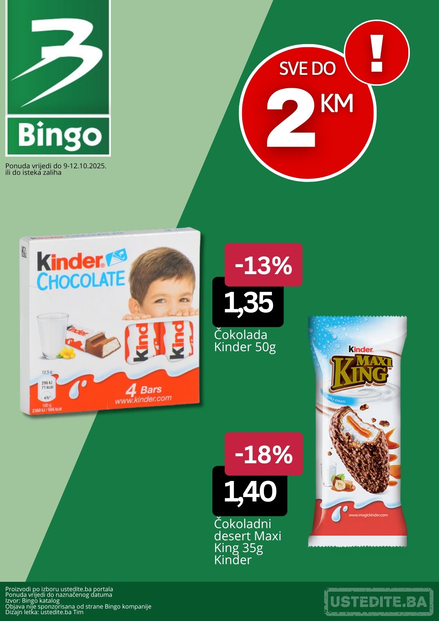 Bingo SVE DO 2 KM