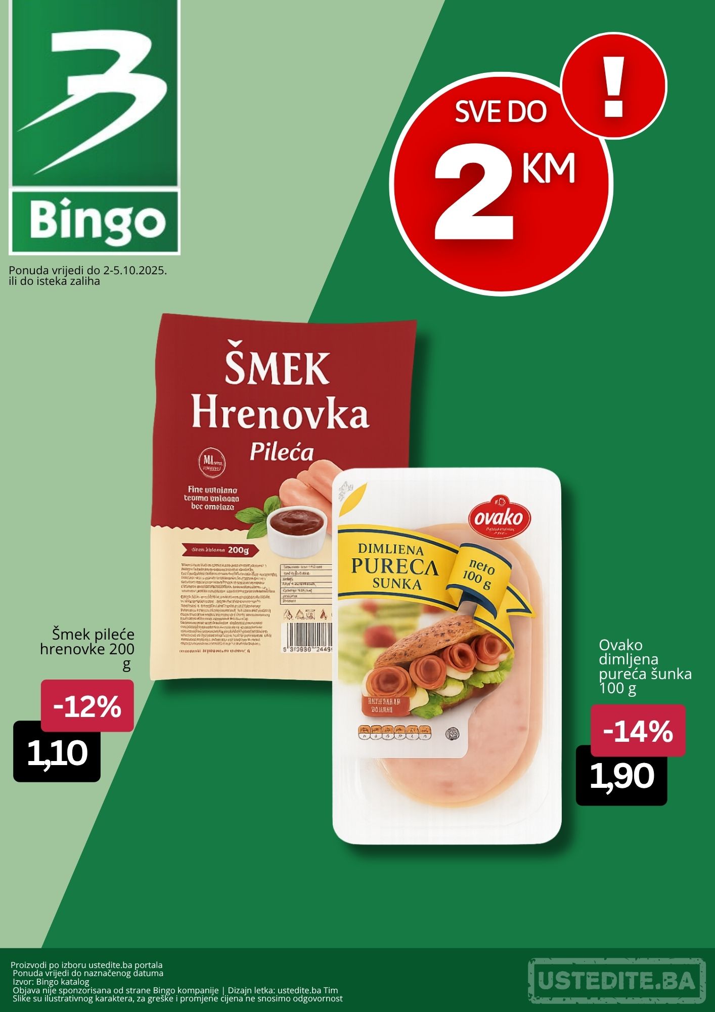 Bingo akcija SVE DO 2 KM