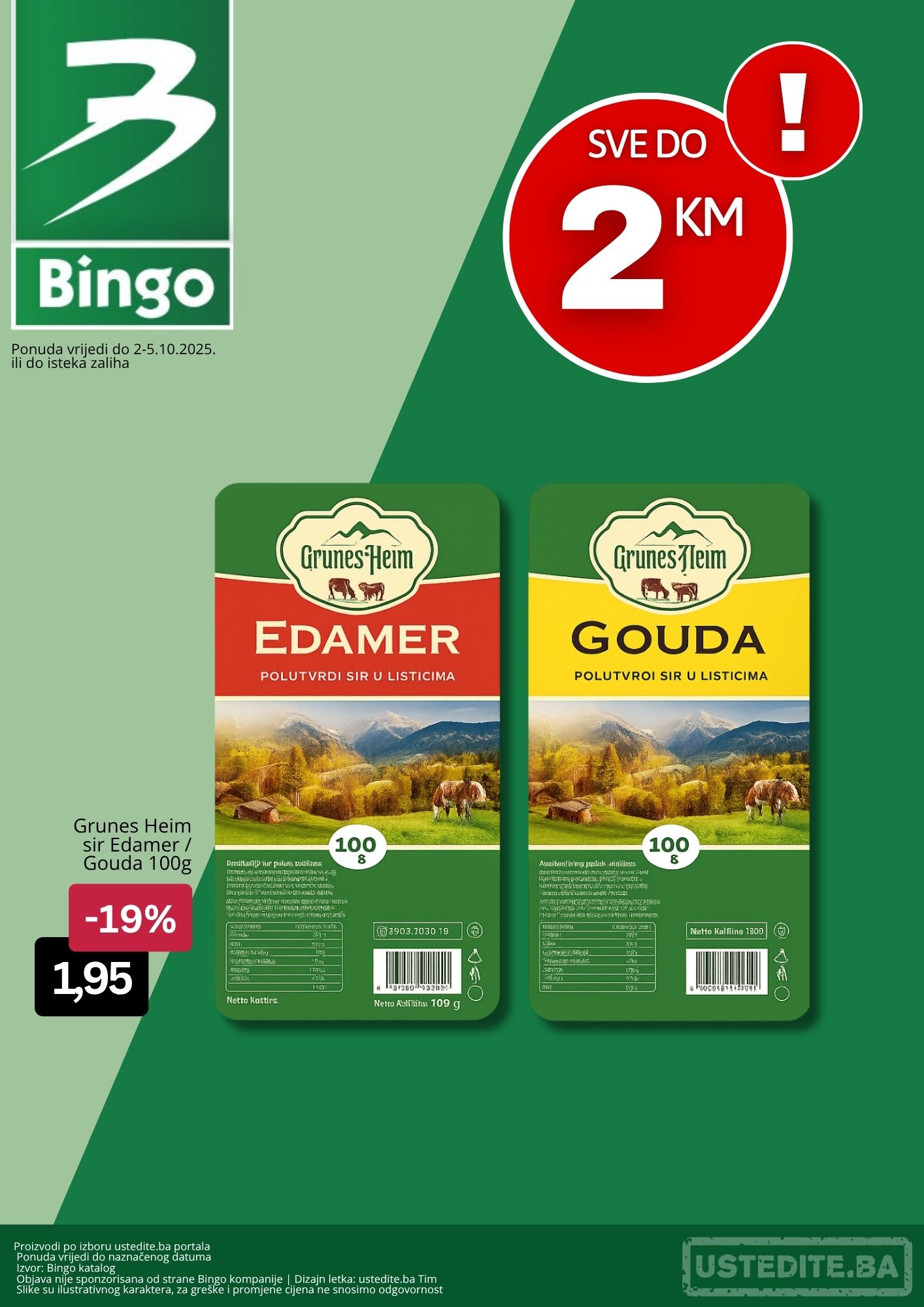 Bingo akcija SVE DO 2 KM