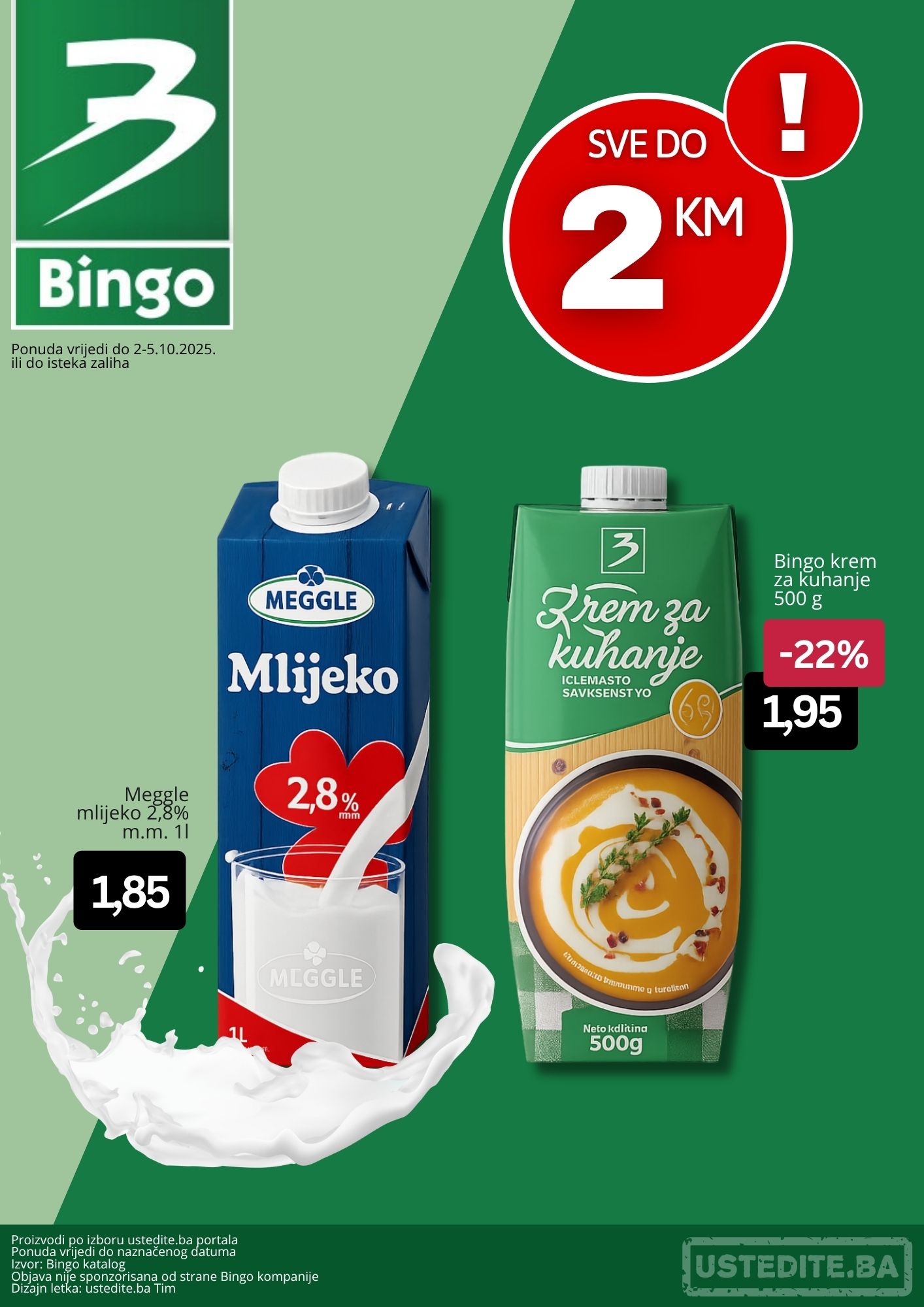 Bingo akcija SVE DO 2 KM