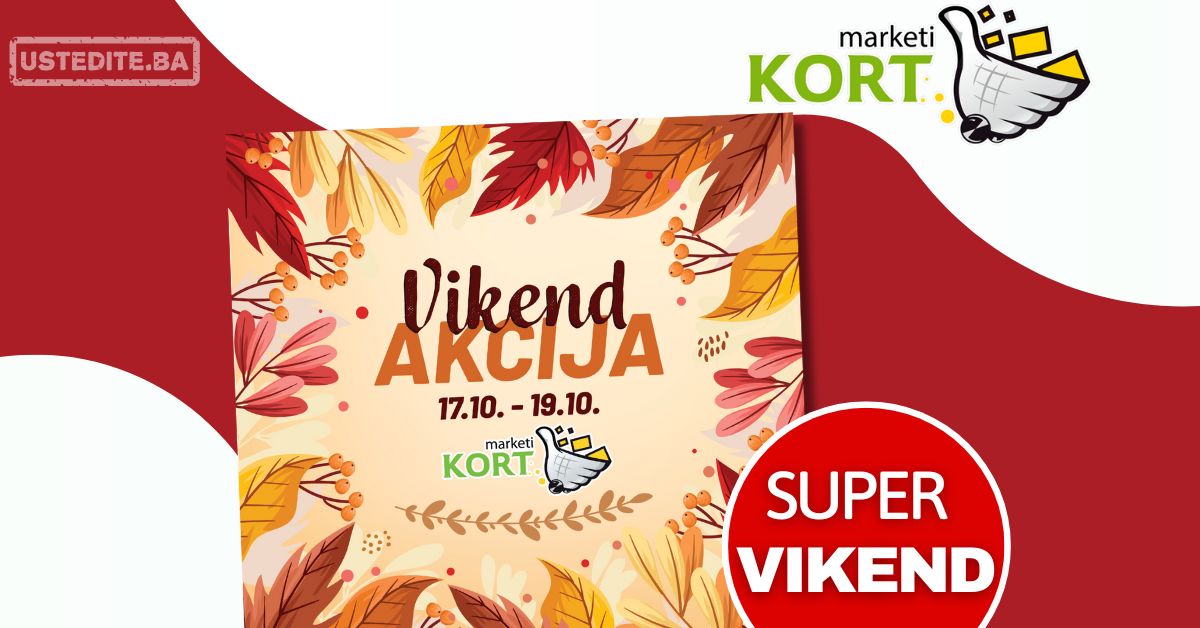 Kort vikend akcija 17-19.10.2025.