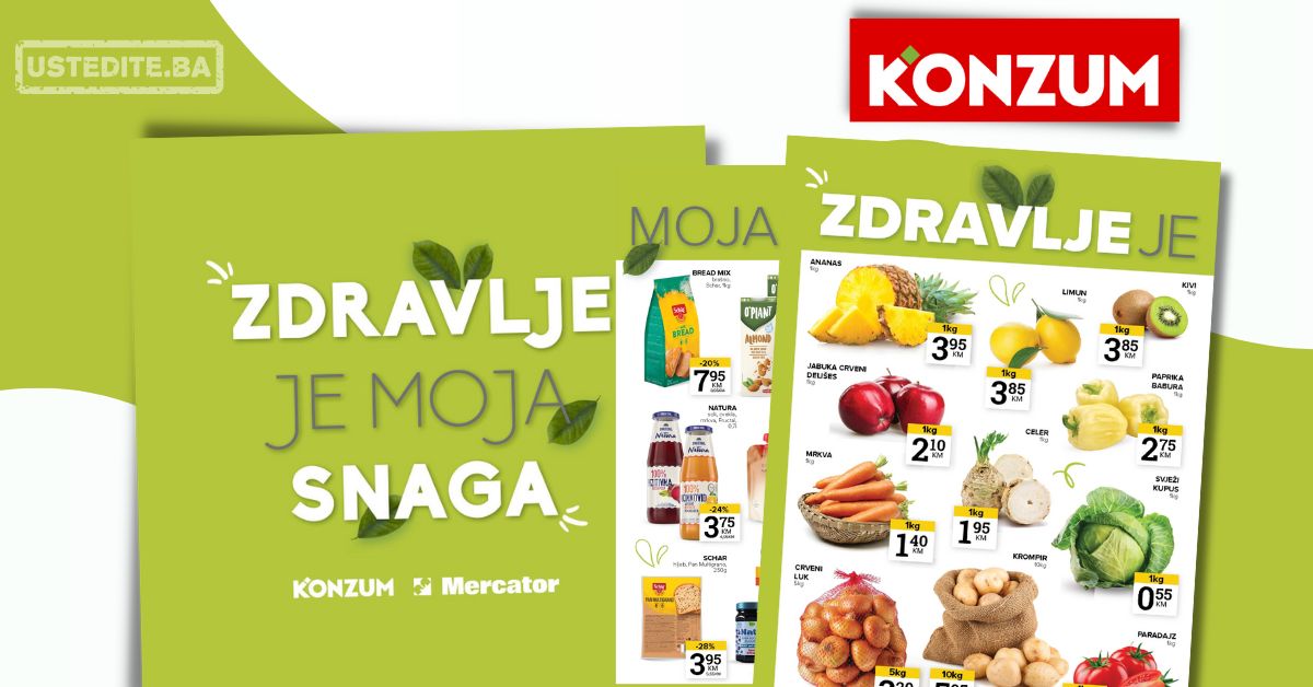 Konzum ZDRAVE NAMIRNICE 21-27.10.2025.