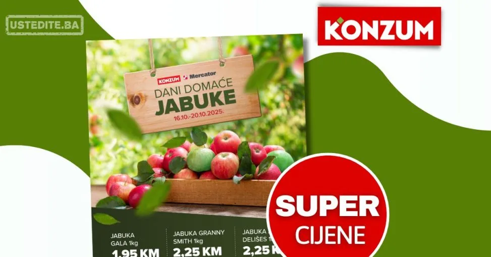 Konzum DANI JABUKE 16-20.10.2025.