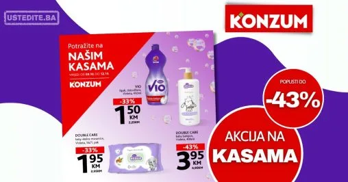 Konzum akcija na kasama