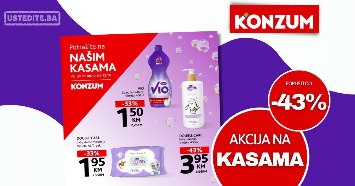 Konzum akcija na kasama