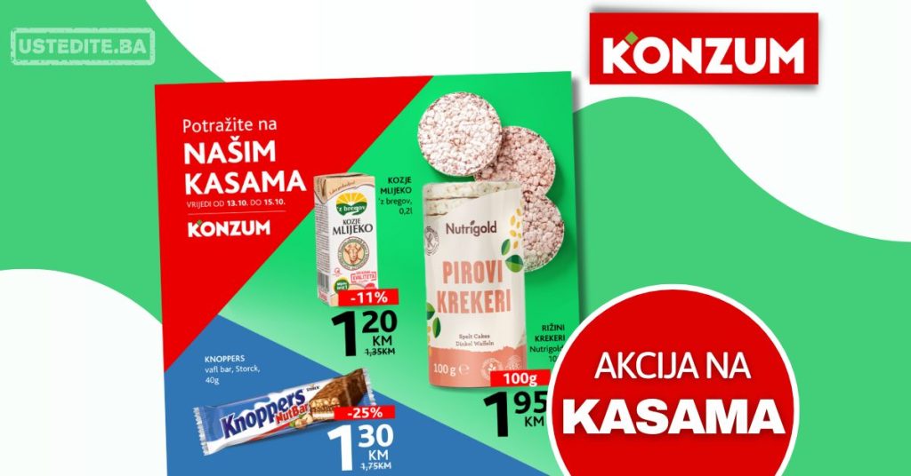 Konzum akcija na kasama