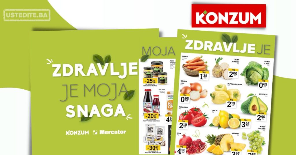 Konzum ZDRAVE NAMIRNICE 14-20.10.2025.