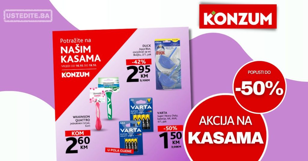 Konzum AKCIJA NA KASAMA