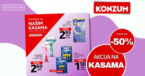 Konzum AKCIJA NA KASAMA